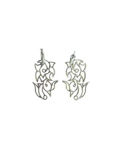 Boucle d'oreille ROSE en argent sterling - collaboration ZEPHYR