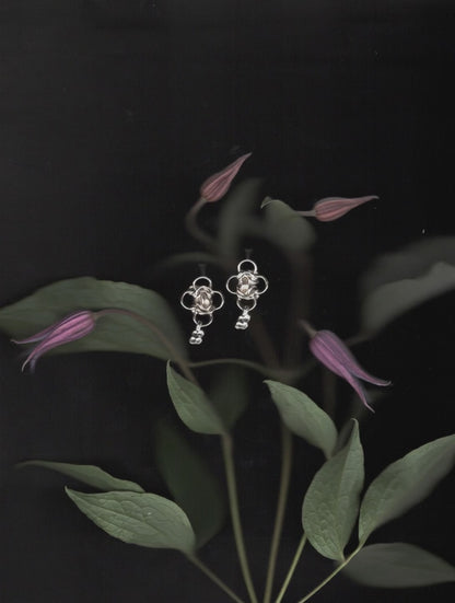 boucles d'oreilles OOAK CHAINMAIL en argent sterling II