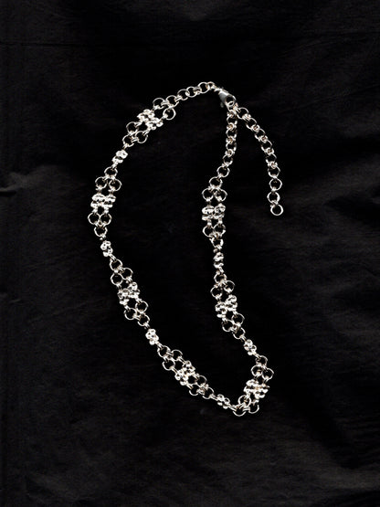 ARMURE sterling silver and dark blue sapphires choker necklace