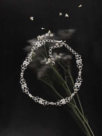 ARMURE sterling silver and dark blue sapphires choker necklace