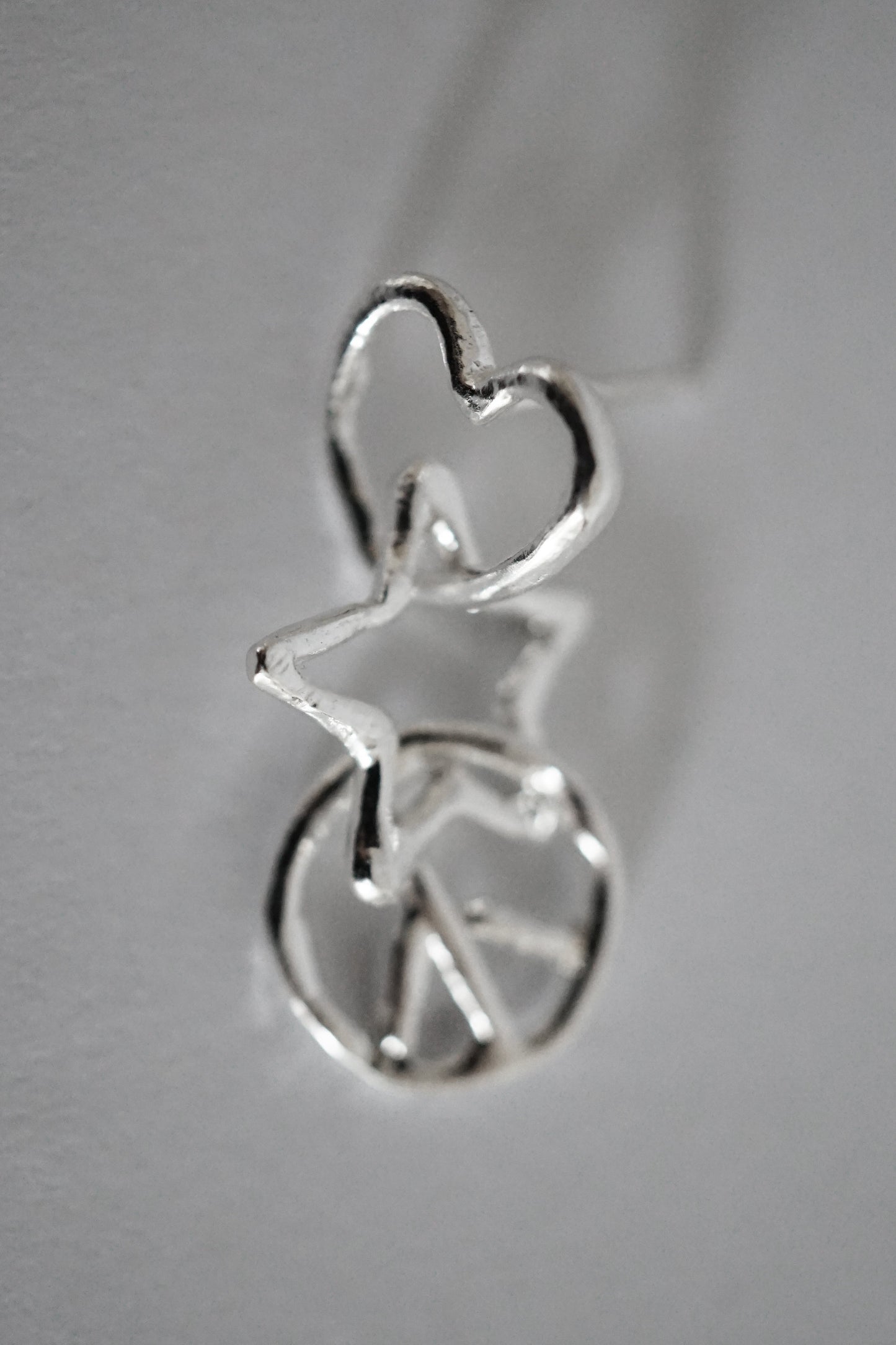 boucles d'oreilles PEACE & LOVE